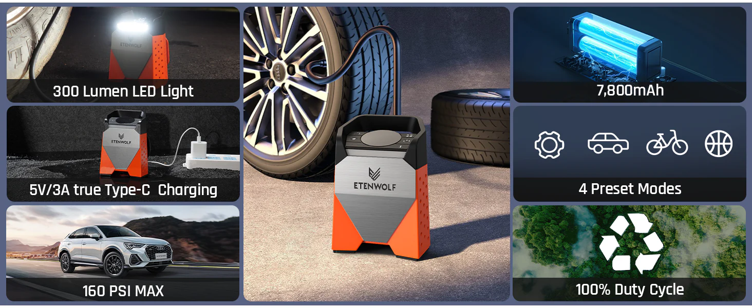 Why Choose Etenwolf for Your Wholesale Tire Inflator Supply Needs?