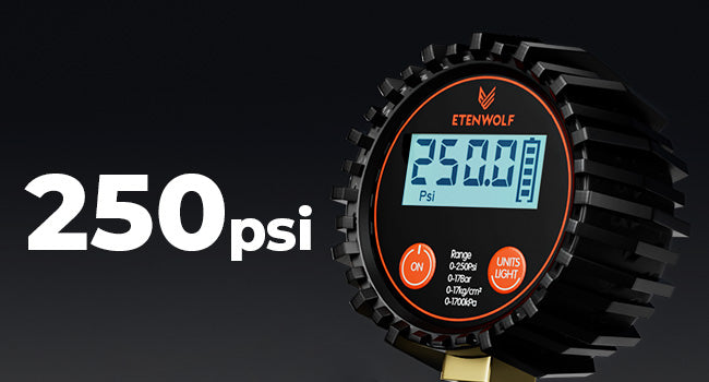 ETENWOLF T400 Digital Tire Pressure Gauge 0~250 PSI
