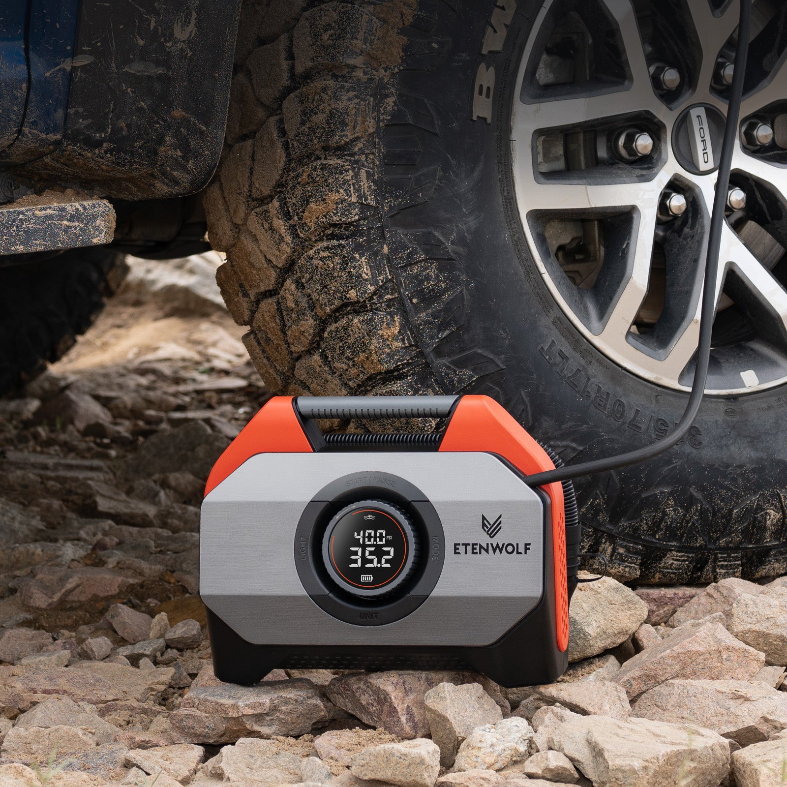 ETENWOLF Vortex S6 Heavy Duty Tire Inflator Air Compressor