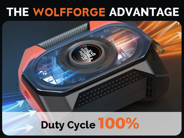 ETENWOLF Vortex S6 Heavy Duty Tire Inflator Air Compressor cooling system