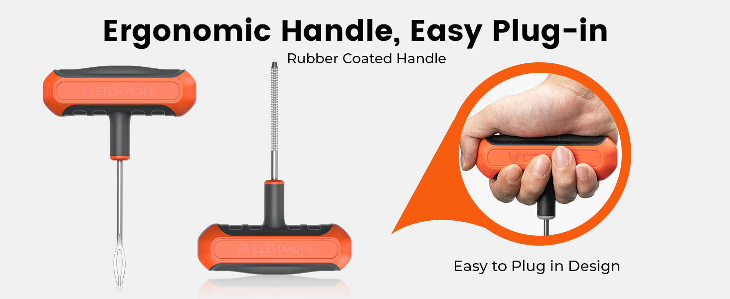 ETENWOLF Flat Tire Repair Kit with Plugs 16 Pcs