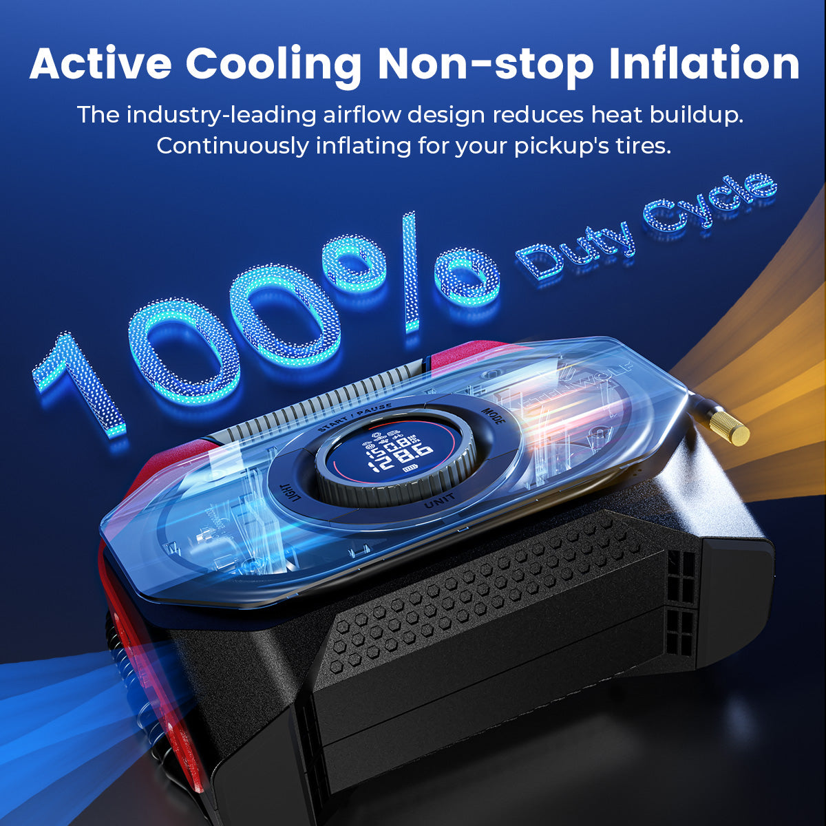 ETENWOLF Vortex S6 SE Heavy Duty Cordless Tire Inflator Air Compressor