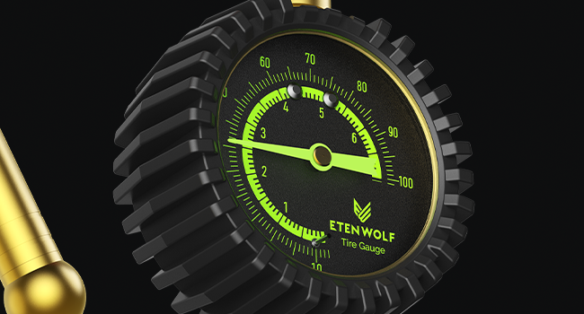 ETENWOLF G200 PRO No Battery Need Tire Pressure Gauge 0~100 PSI
