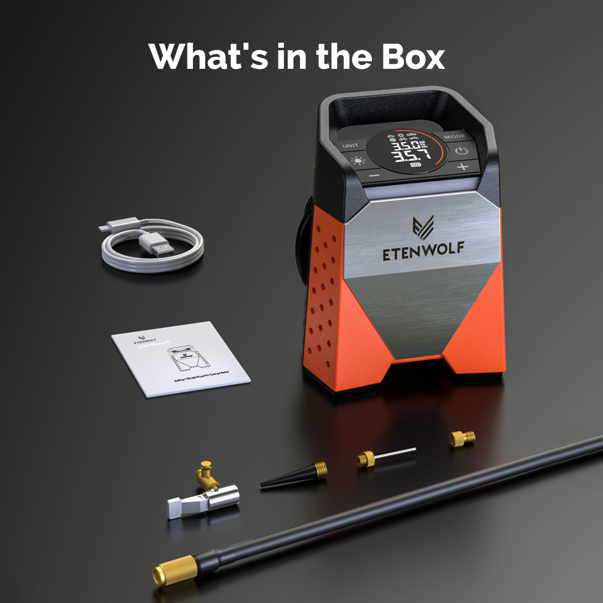 ETENWOLF Zephyr S3 Heavy Duty Tire Inflator Air Compressor