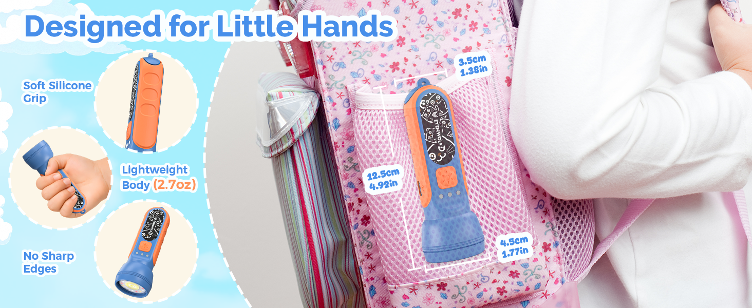 lightweight flashlight ETENWOLF L1 Mini Rechargeable Flashlight (with Fun Stickers)