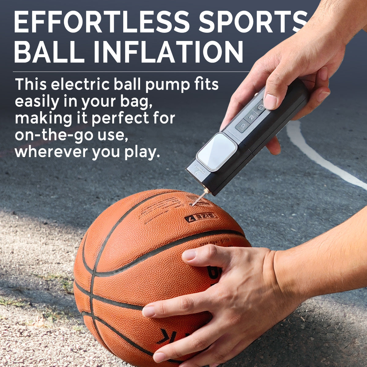 ETENWOLF P200 Electric Sports Ball Pump (on-the-go use)