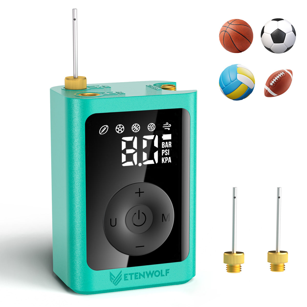 ETENWOLF P300 Electric Ball Pump with Gauge