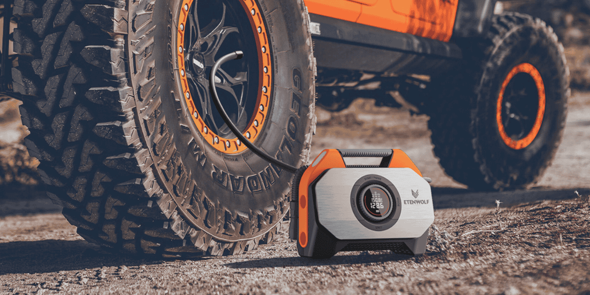 ETENWOLF Vortex S6 Heavy Duty Tire Inflator Air Compressor