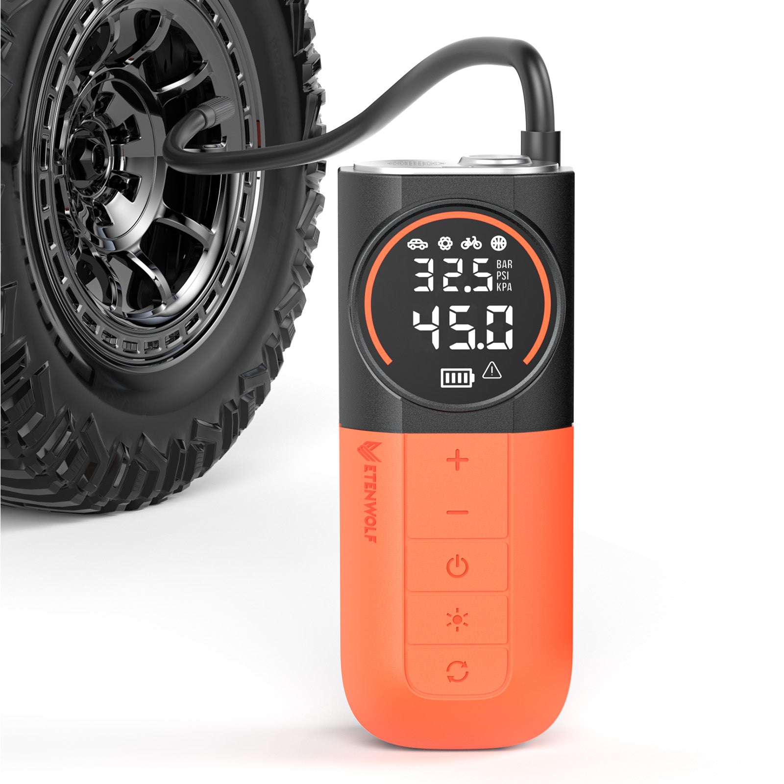 ETENWOLF S1 Portable Tire Inflator Mini Air Compressor