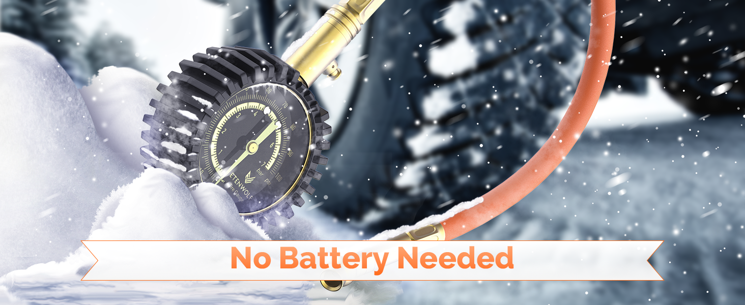 ETENWOLF G200 PRO No Battery Need Tire Pressure Gauge 0~100 PSI