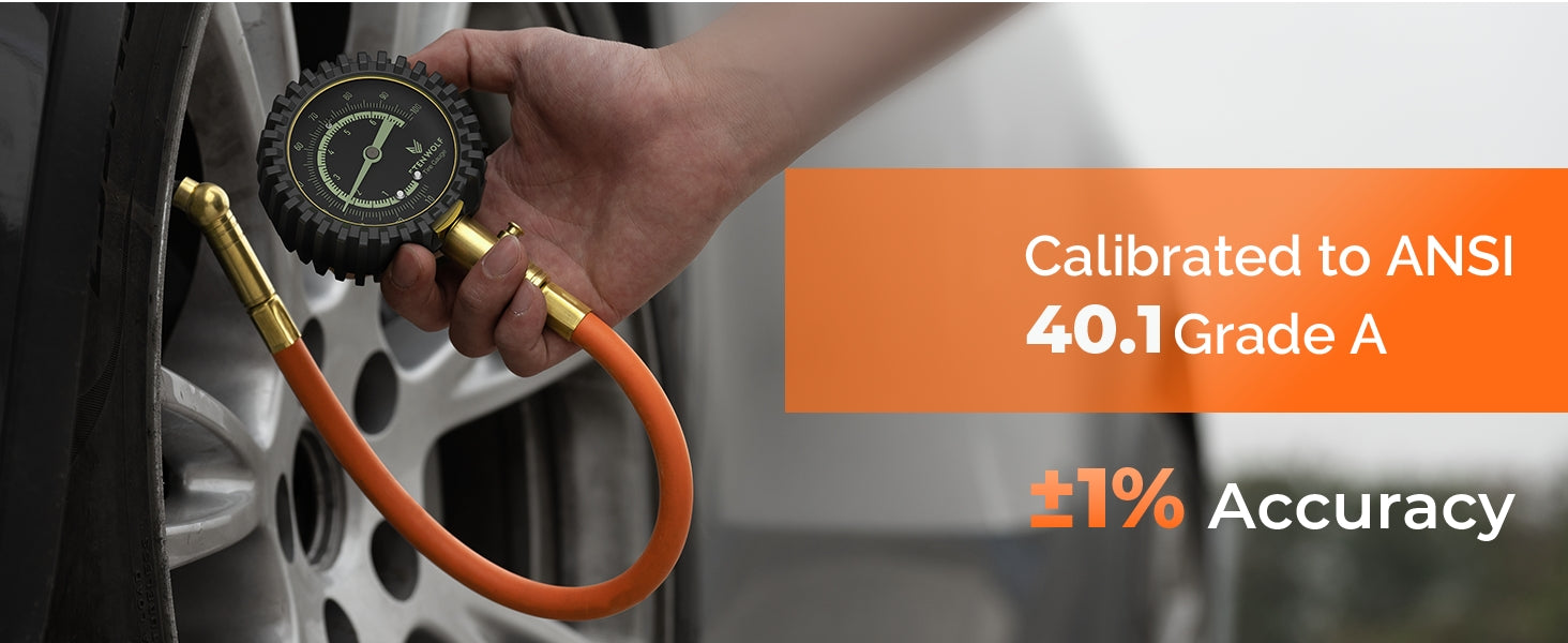 ETENWOLF G200 PRO No Battery Need Tire Pressure Gauge 0~100 PSI