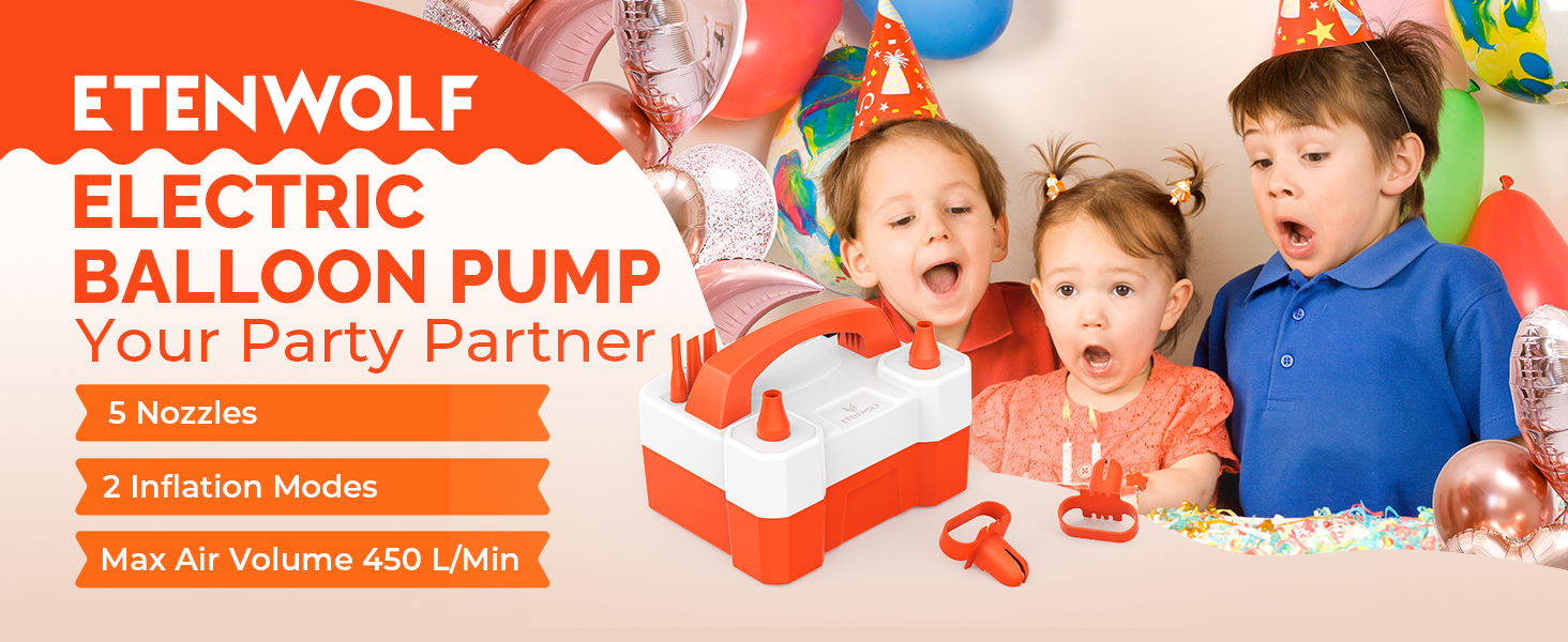 ETENWOLF P400 Balloon Pump Electric for Balloons