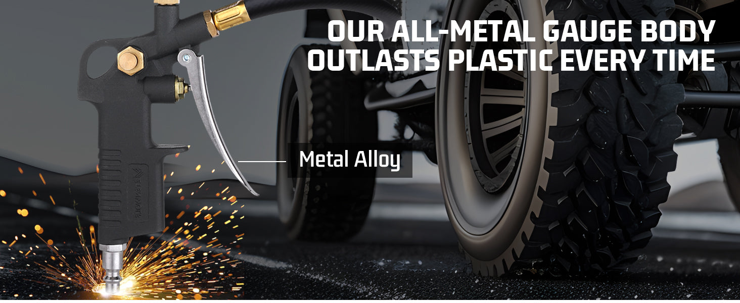 ETENWOLF T500 Digital Tire Pressure Gauge with Inflator 0~250 PSI