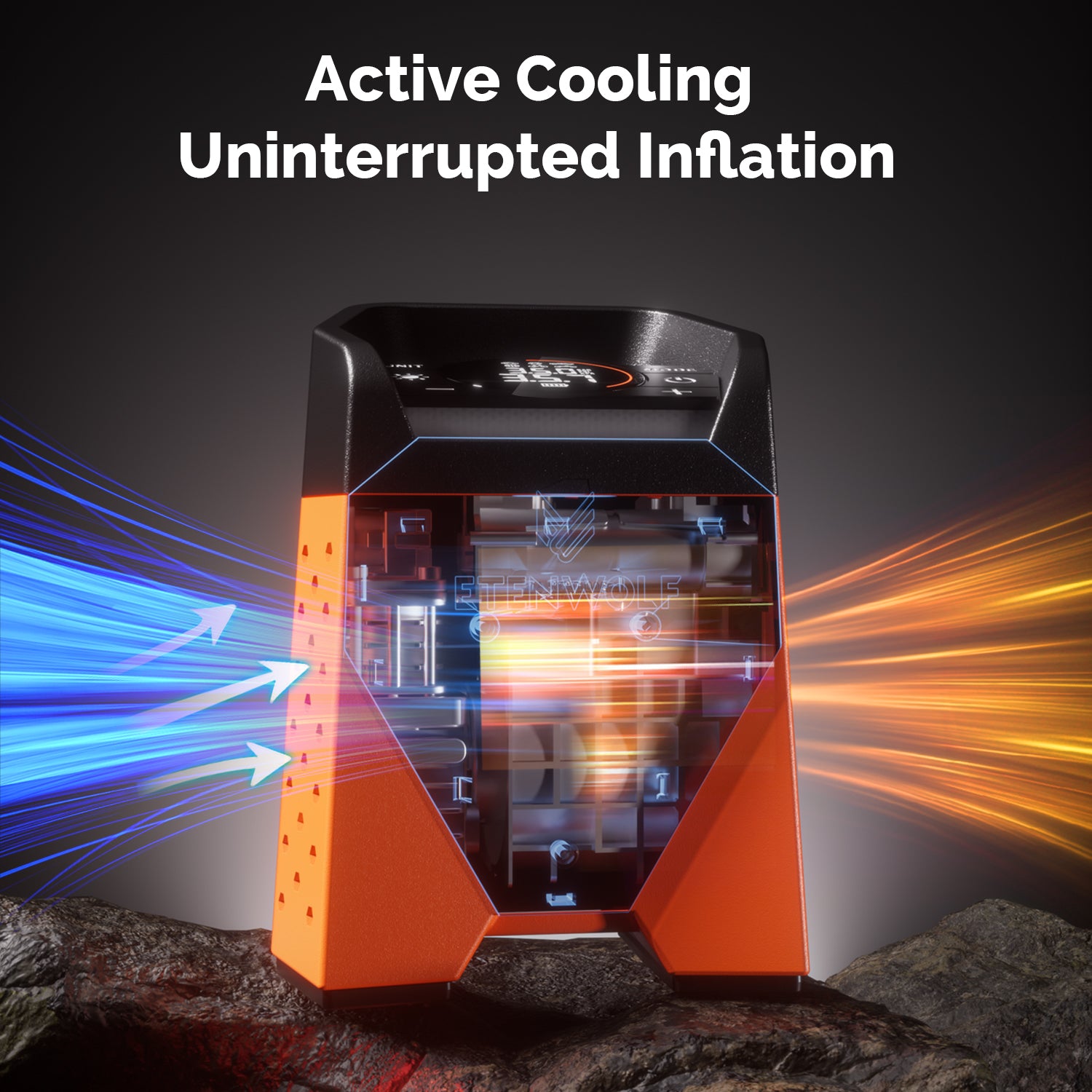 Active Cooling Uninterrupted Inflation