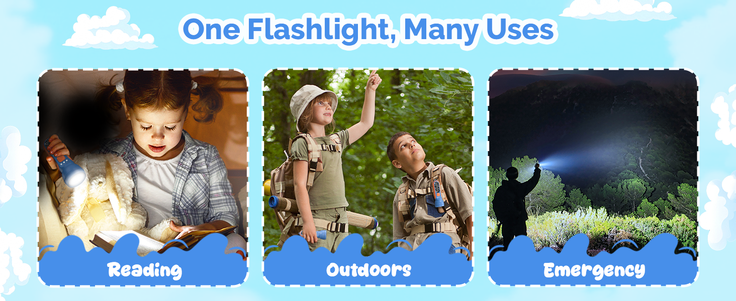 Multifunctional usage scenarios ETENWOLF L1 Mini Rechargeable Flashlight (with Fun Stickers) 