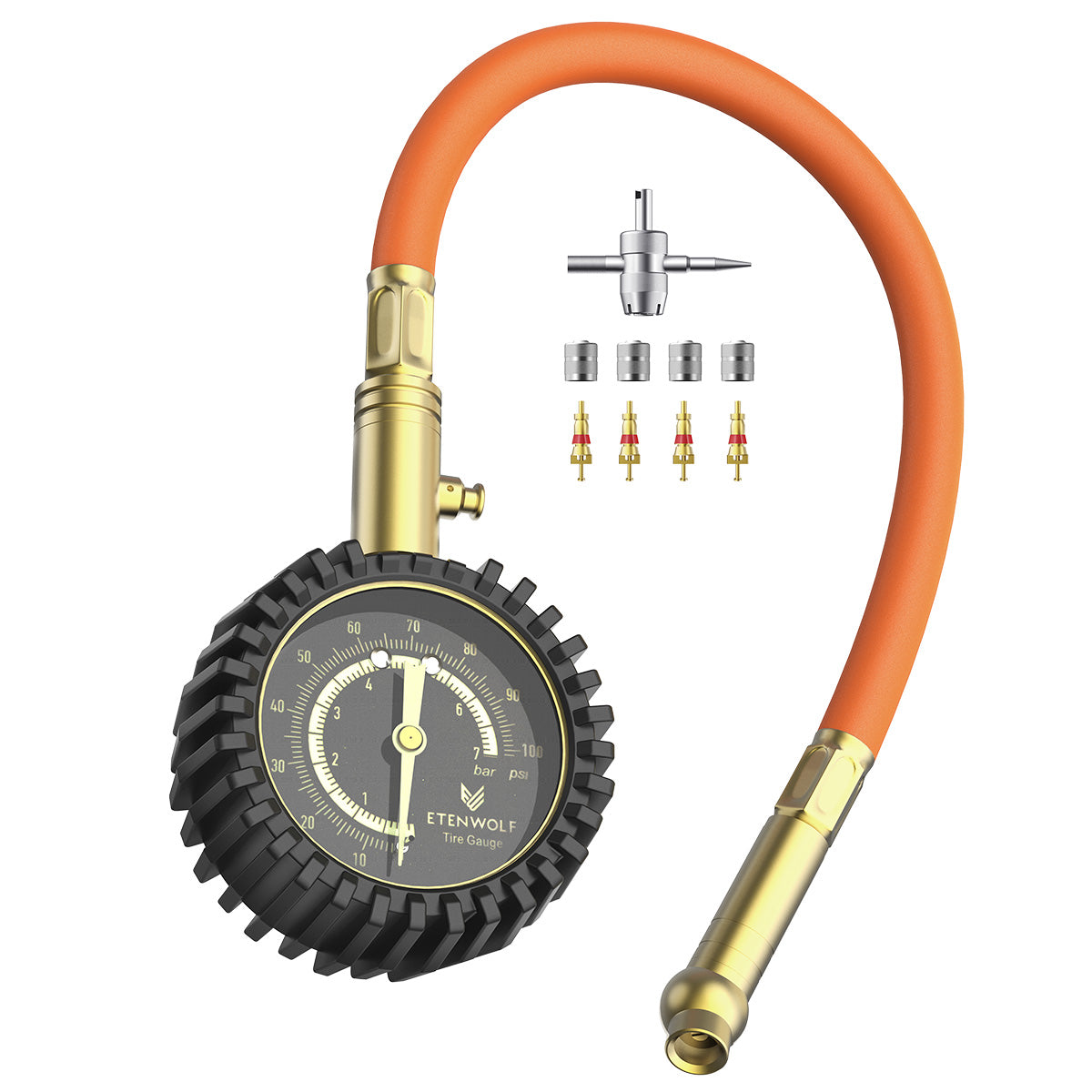 ETENWOLF G200 PRO No Battery Need Tire Pressure Gauge 0~100 PSI