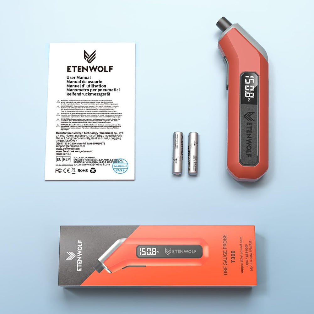 ETENWOLF T300 Digital Tire Pressure Gauge (±1 PSI)