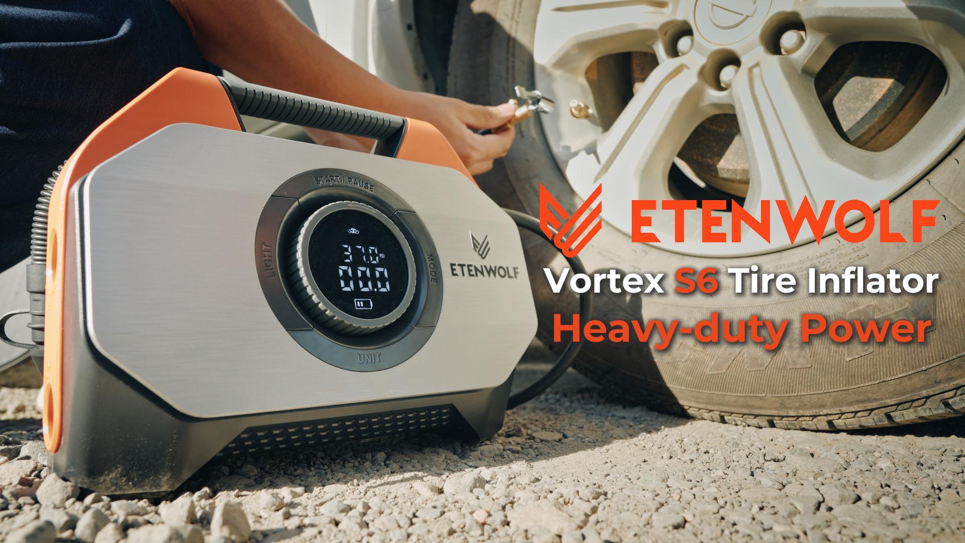 ETENWOLF Vortex S6 Tire Inflator Heavy-duty Power