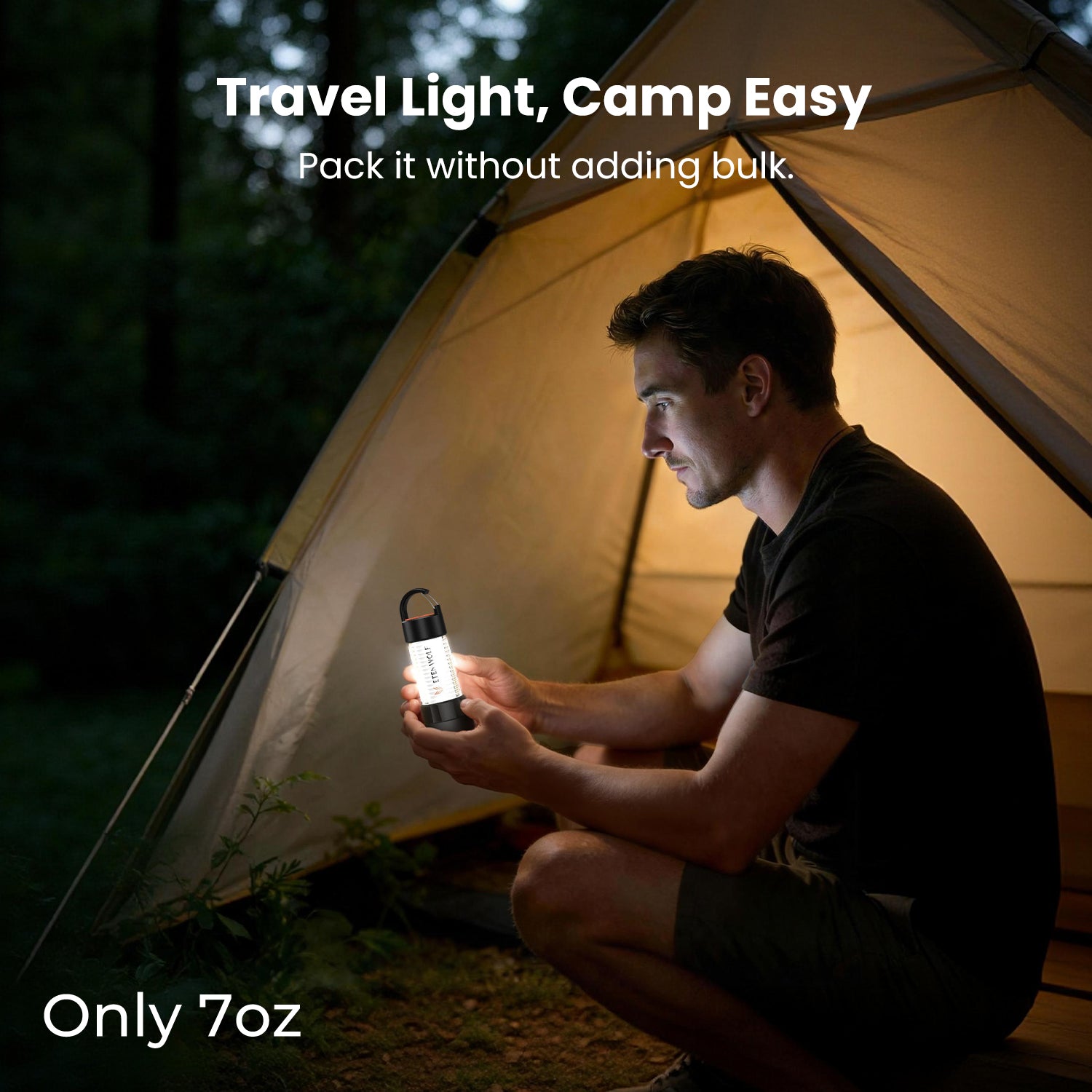 ETENWOLF CL5 Portable Rechargeable 2-in-1 LED Camping Lantern & Flashlight