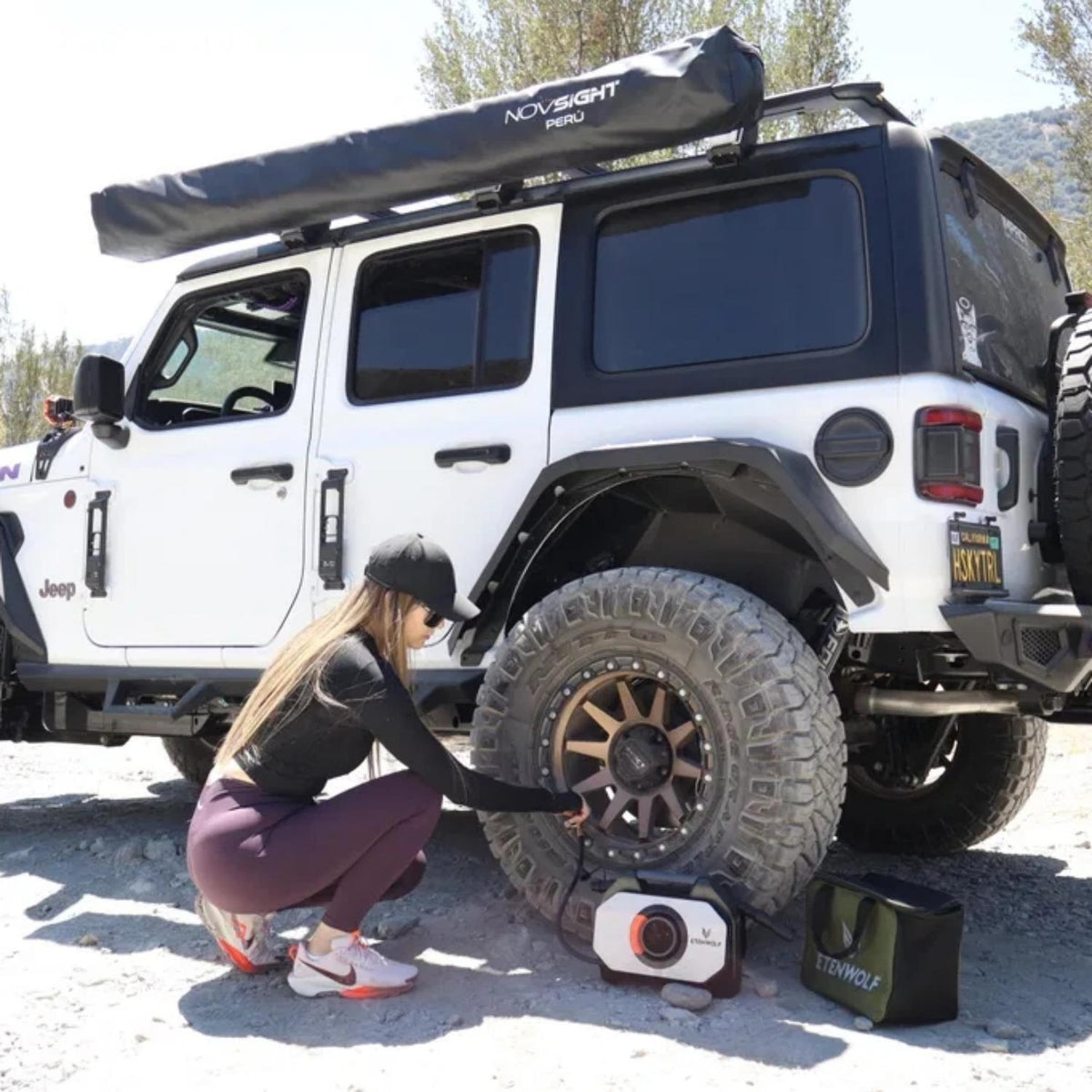 Vortex S6 used beside an off-road vehicle